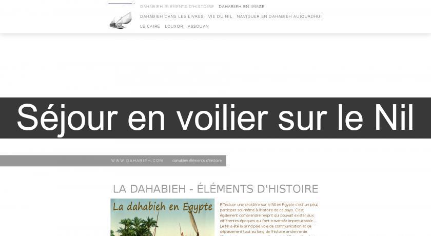 Séjour en voilier sur le Nil Séjour en voilier sur le Nil