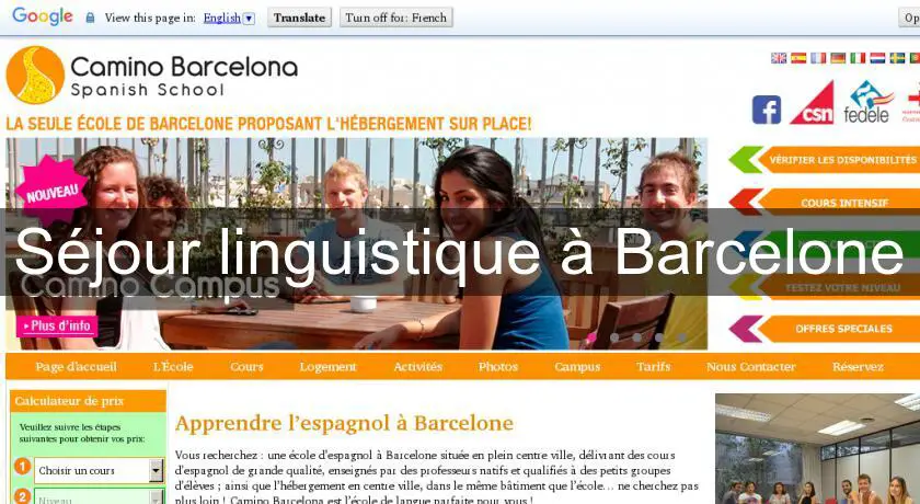 Séjour linguistique à Barcelone