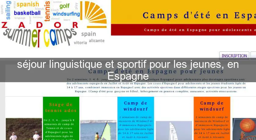 séjour linguistique et sportif pour les jeunes, en Espagne
