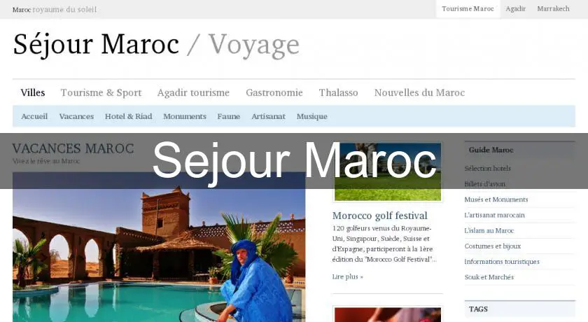 Sejour Maroc
