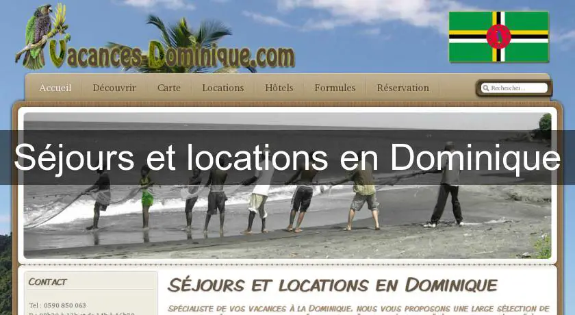 Séjours et locations en Dominique