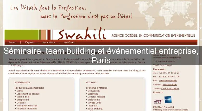 Séminaire, team building et événementiel entreprise, Paris