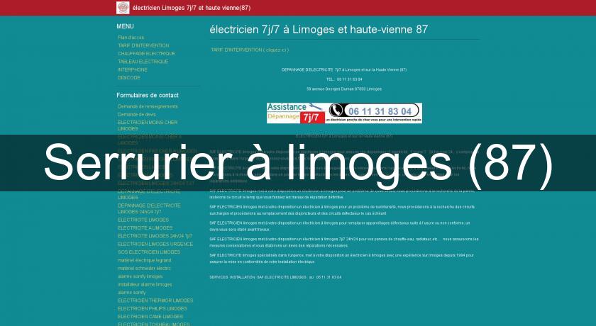 Serrurier à limoges (87) Serrurier à limoges (87)