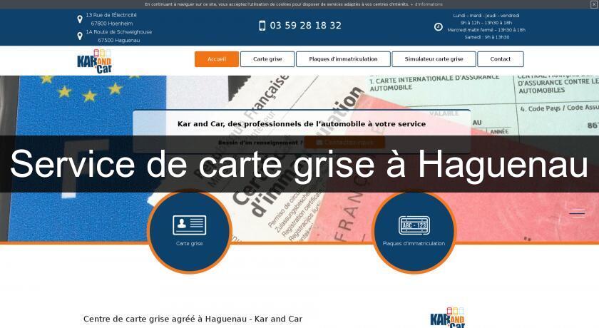 Service de carte grise à Haguenau