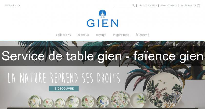 Service de table gien - faïence gien Service de table gien - faïence gien