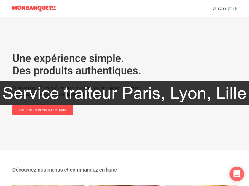 Service traiteur Paris, Lyon, Lille Service traiteur Paris, Lyon, Lille
