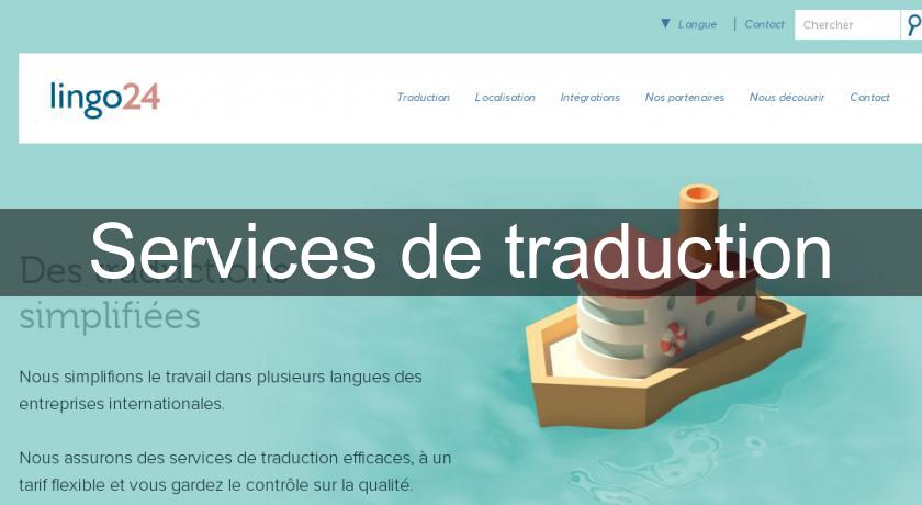 Services de traduction Services de traduction
