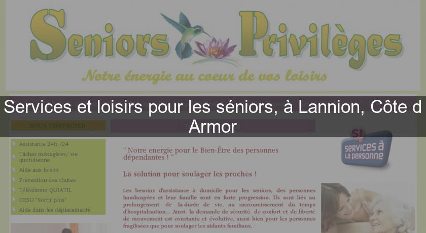 Services et loisirs pour les séniors, à Lannion, Côte d'Armor