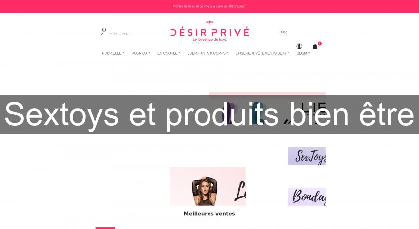 Sextoys et produits bien être