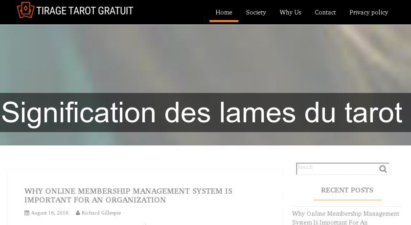 Signification des lames du tarot Signification des lames du tarot