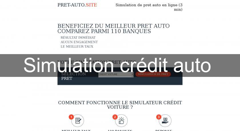 Simulation crédit auto 