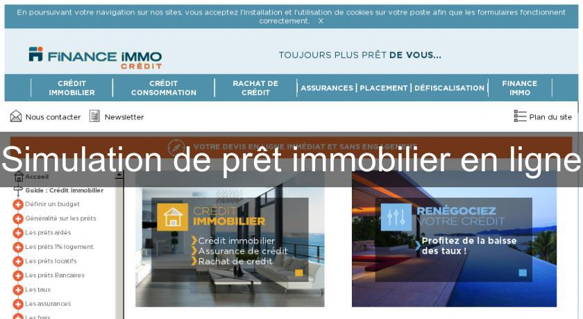 Simulation de prêt immobilier en ligne