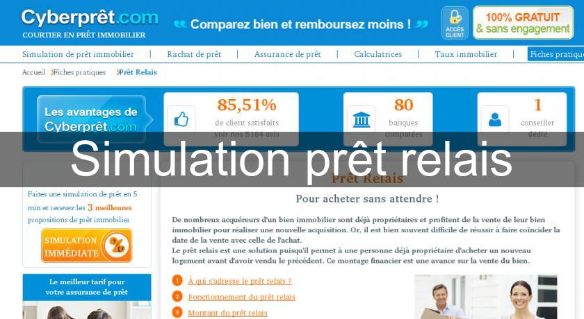 Simulation prêt relais