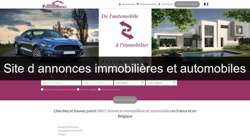 Site d'annonces immobilières et automobiles