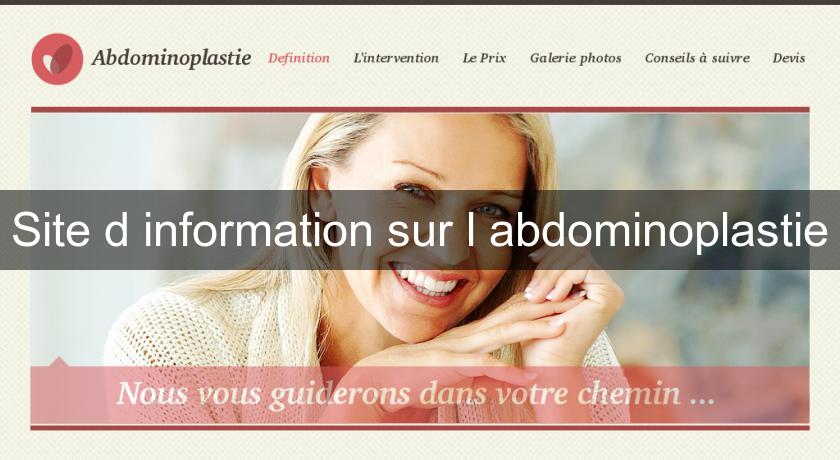 Site d'information sur l'abdominoplastie Site d'information sur l'abdominoplastie