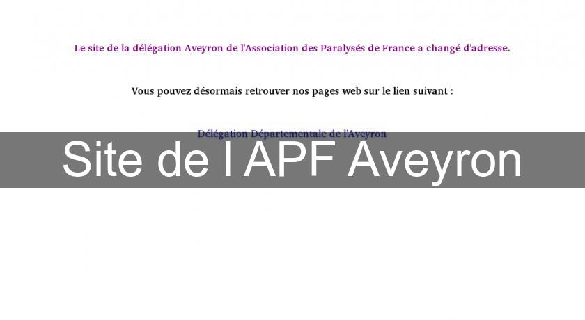 Site de l'APF Aveyron