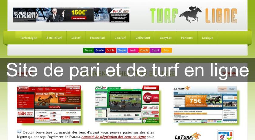 Site de pari et de turf en ligne Site de pari et de turf en ligne