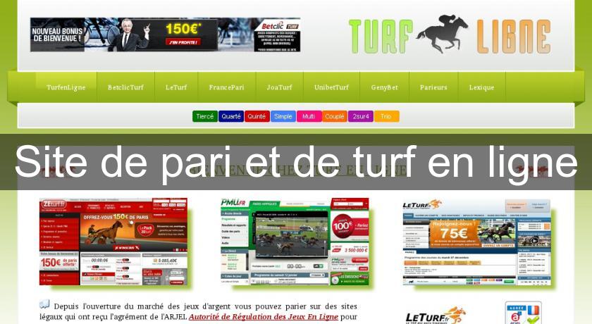 Site de pari et de turf en ligne