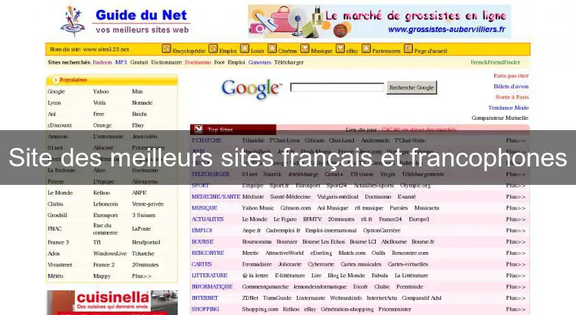 Site des meilleurs sites français et francophones