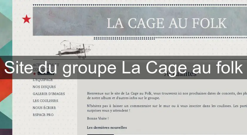 Site du groupe La Cage au folk