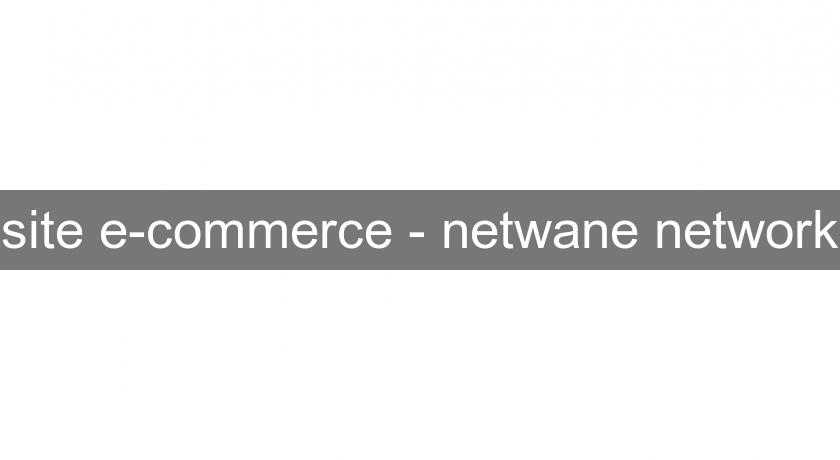 site e-commerce - netwane network