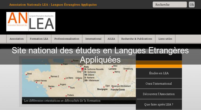 Site national des études en Langues Etrangères Appliquées Site national des études en Langues Etrangères Appliquées