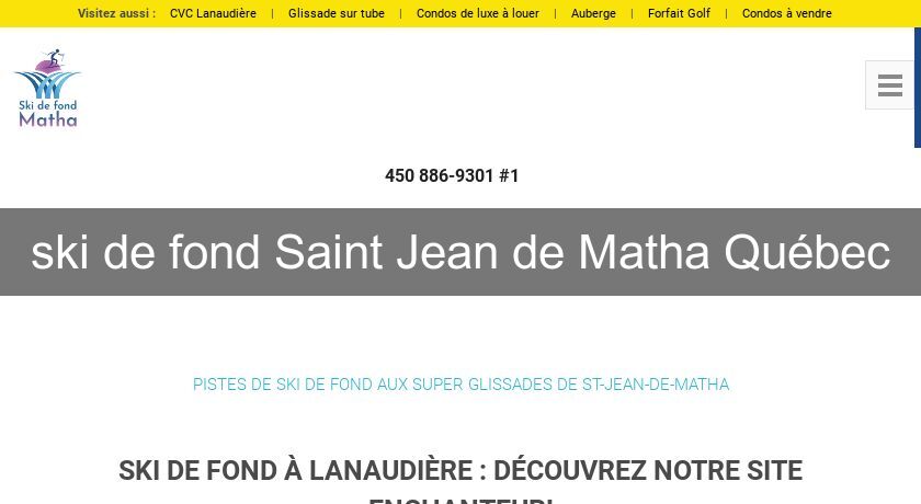 ski de fond Saint Jean de Matha Québec ski de fond Saint Jean de Matha Québec