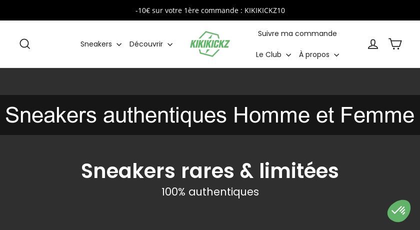 Sneakers authentiques Homme et Femme