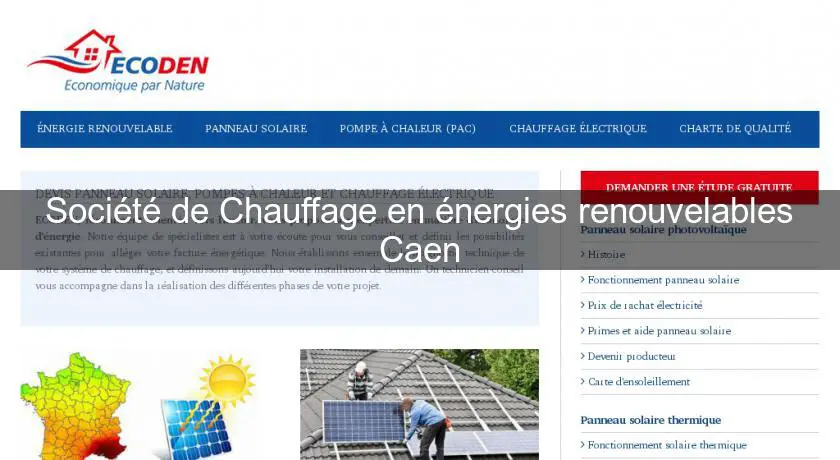 Société de Chauffage en énergies renouvelables Caen
