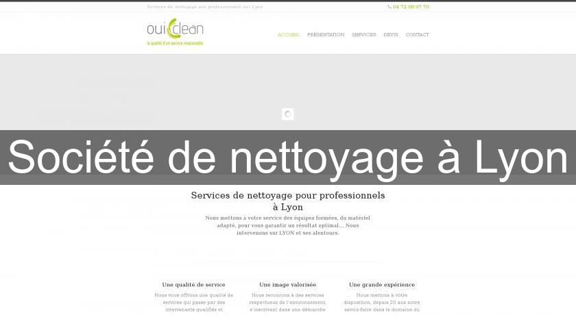 Société de nettoyage à Lyon