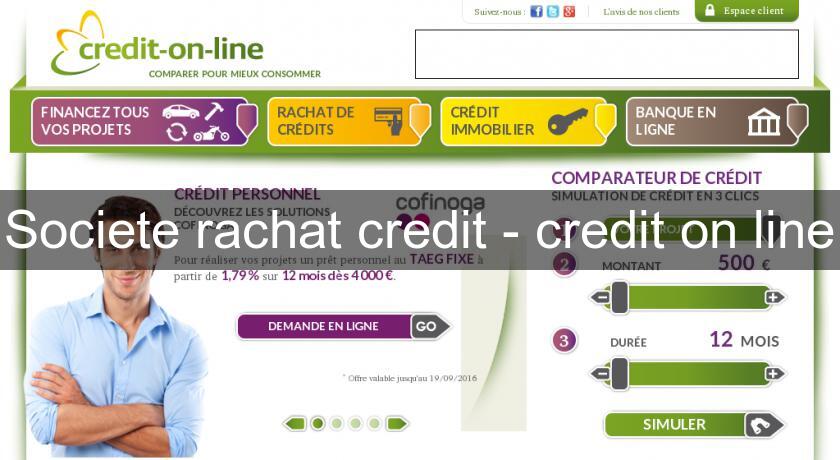 Societe rachat credit - credit on line