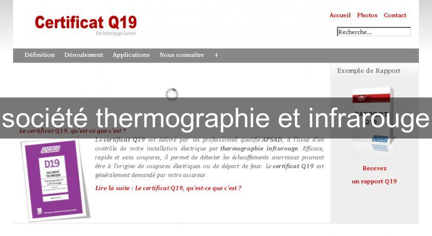 société thermographie et infrarouge société thermographie et infrarouge