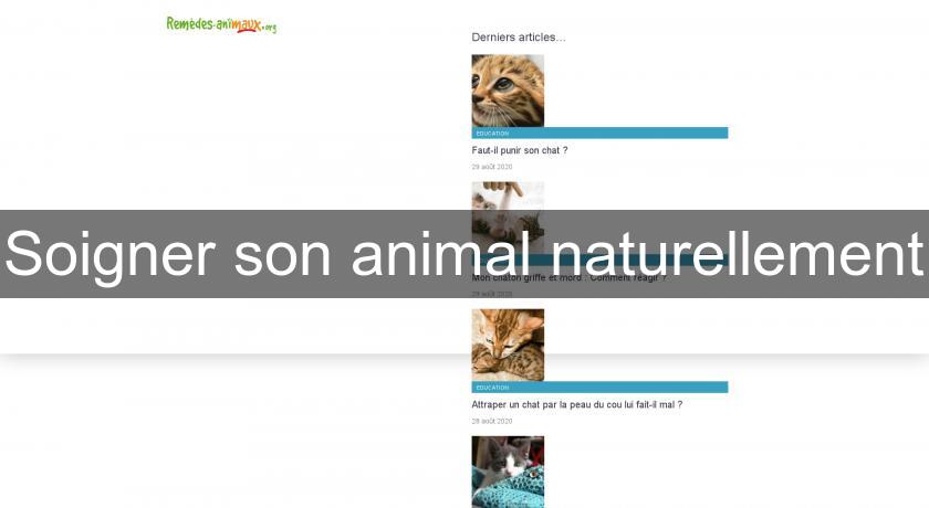 Soigner son animal naturellement