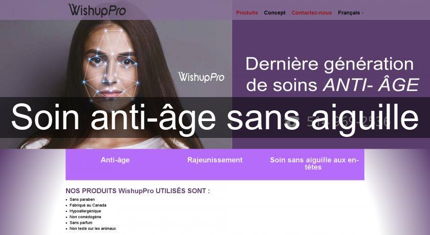 Soin anti-âge sans aiguille Soin anti-âge sans aiguille