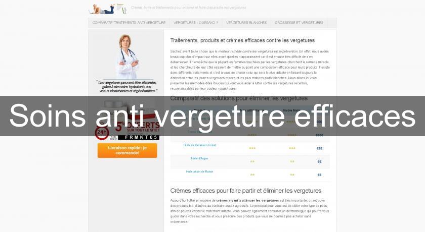 Soins anti vergeture efficaces