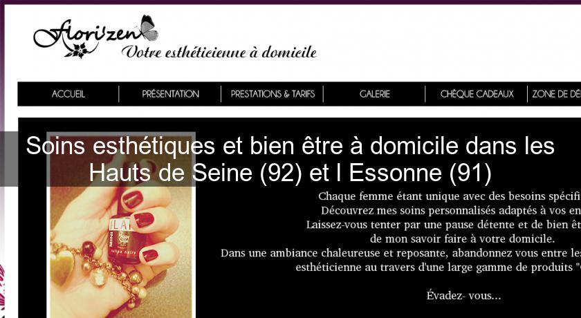 Soins esthétiques et bien être à domicile dans les Hauts de Seine (92) et l'Essonne (91) Soins esthétiques et bien être à domicile dans les Hauts de Seine (92) et l'Essonne (91)