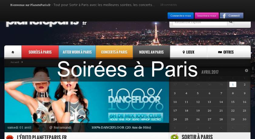Soirées à Paris Soirées à Paris