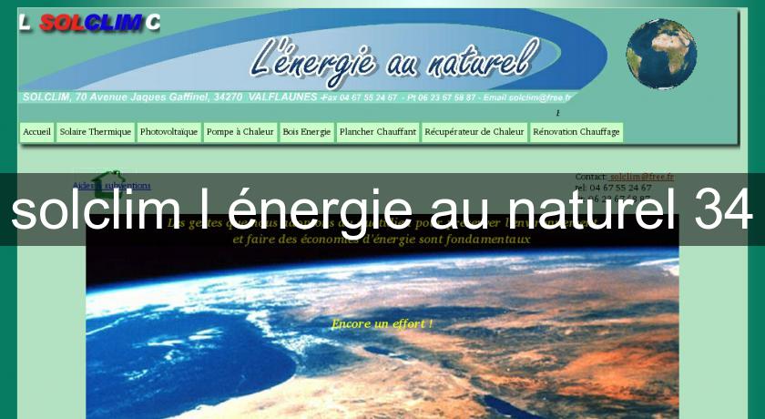 solclim l'énergie au naturel 34 solclim l'énergie au naturel 34