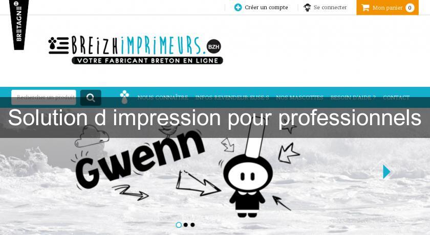 Solution d'impression pour professionnels Solution d'impression pour professionnels