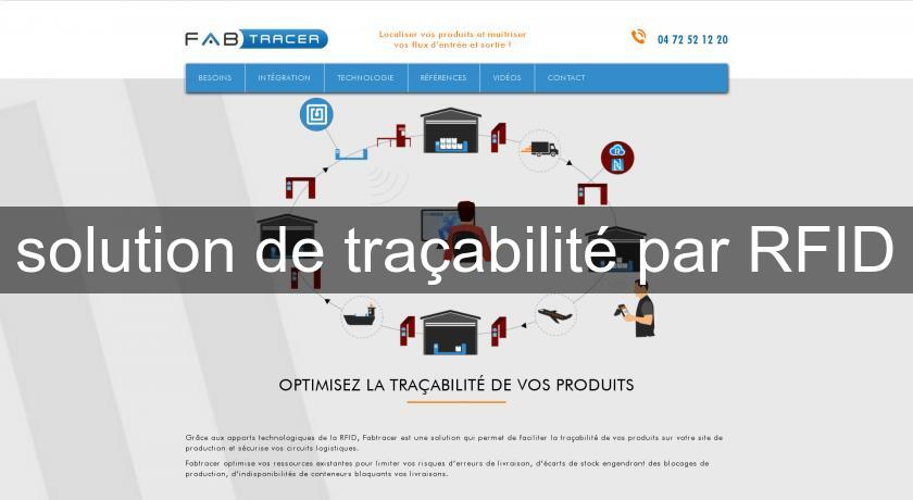 solution de traçabilité par RFID solution de traçabilité par RFID