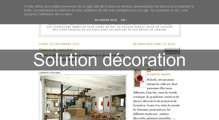 Solution décoration