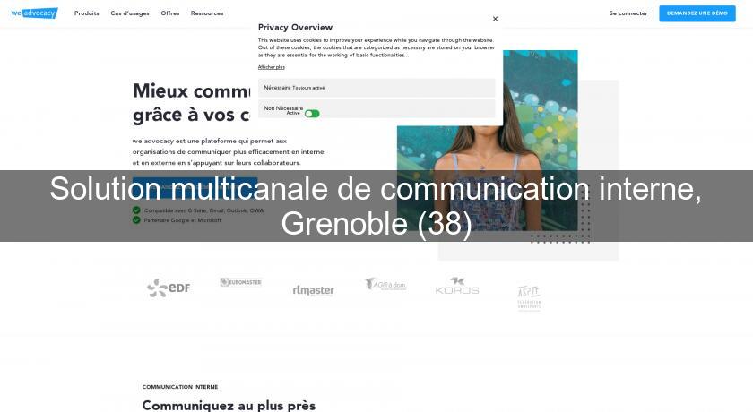 Solution multicanale de communication interne, Grenoble (38) Solution multicanale de communication interne, Grenoble (38)