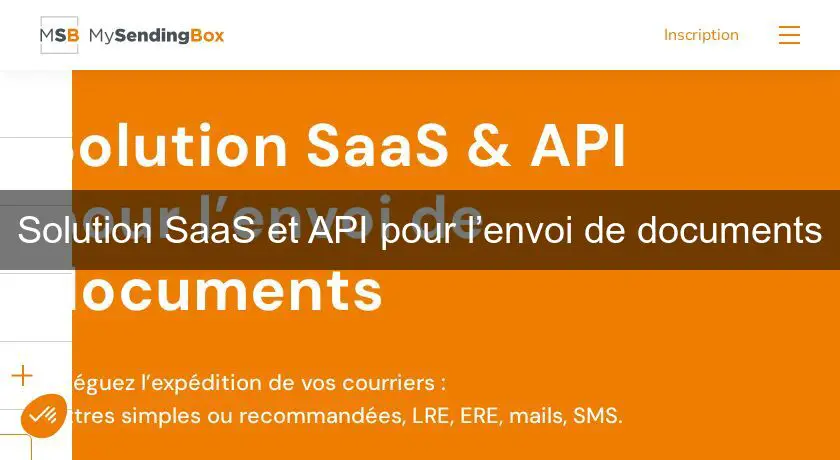 Solution SaaS et API pour l’envoi de documents