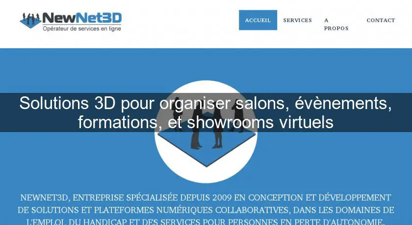 Solutions 3D pour organiser salons, évènements, formations, et showrooms virtuels