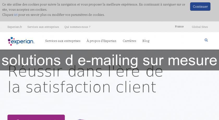 solutions d'e-mailing sur mesure