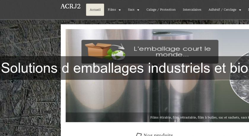 Solutions d'emballages industriels et bio