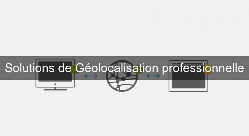 Solutions de Géolocalisation professionnelle Solutions de Géolocalisation professionnelle