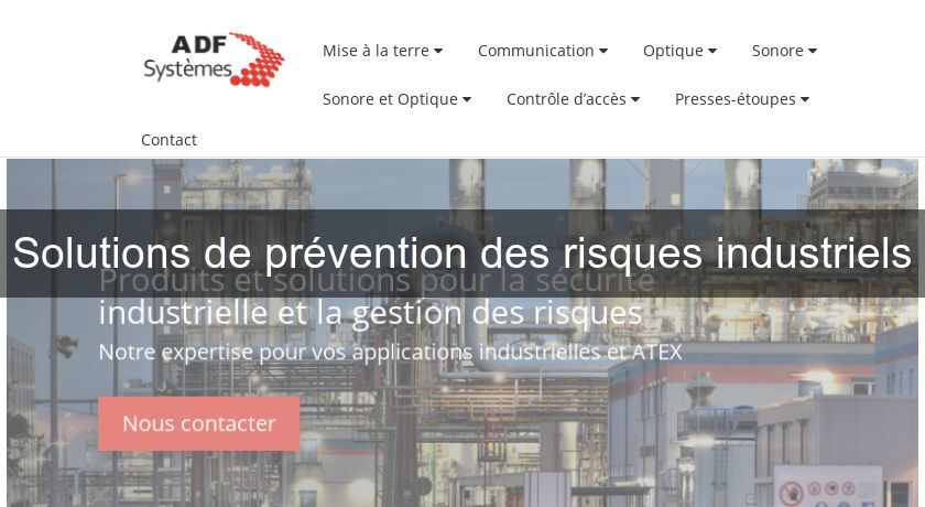 Solutions de prévention des risques industriels Solutions de prévention des risques industriels