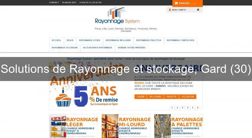 Solutions de Rayonnage et stockage, Gard (30)