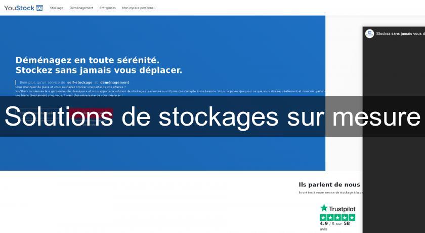 Solutions de stockages sur mesure Solutions de stockages sur mesure